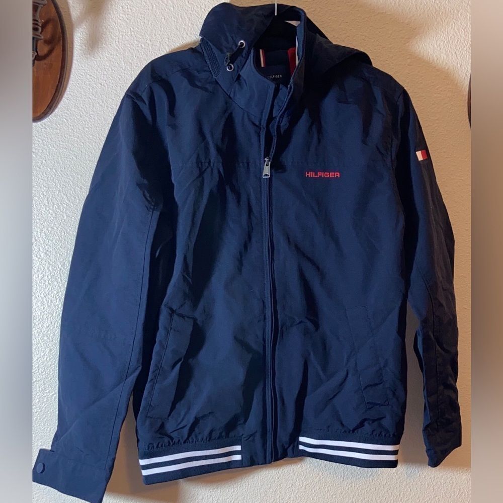 Tommy Hilfiger Men's Dark Blue Bomber The Regatta Jacket Size M